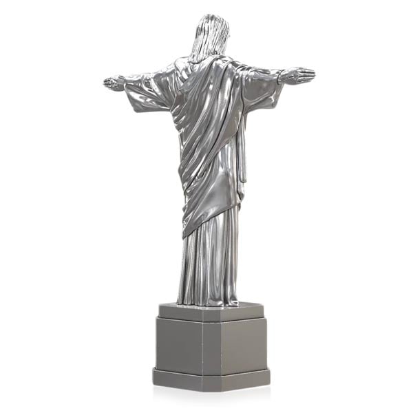 Christ the Redeemer - Sterling Silver Statue, 8 Troy Ozs, .925 Pure