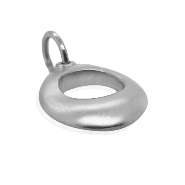 Platinum Charm - Edged Ball **Matte Finish** - 8.3 Grams, 24K Pure