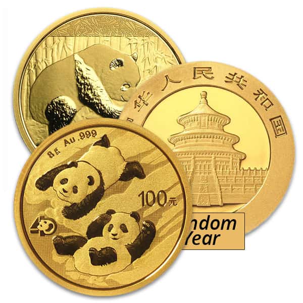 Chinese Gold Panda - 8 Gram, .999 Purity
