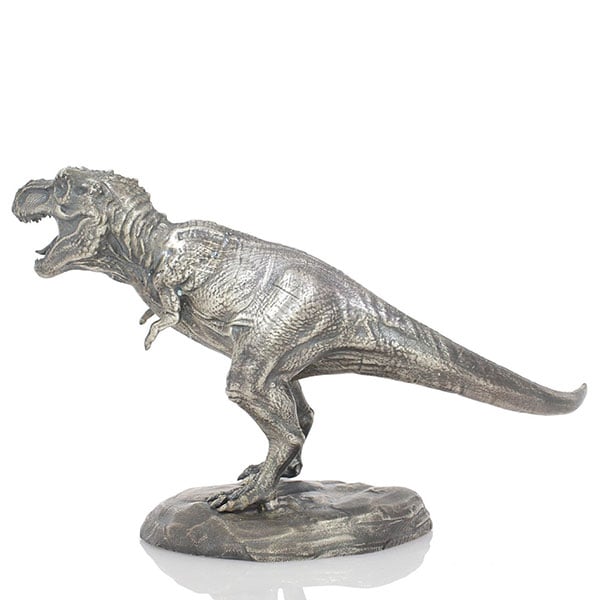 Tyrannosaurus Rex - Sterling Silver Statue, 8 Troy Ozs, .925 Pure thumbnail