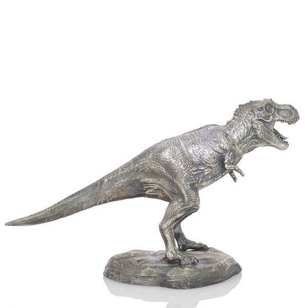 Tyrannosaurus Rex - Sterling Silver Statue, 8 Troy Ozs, .925 Pure