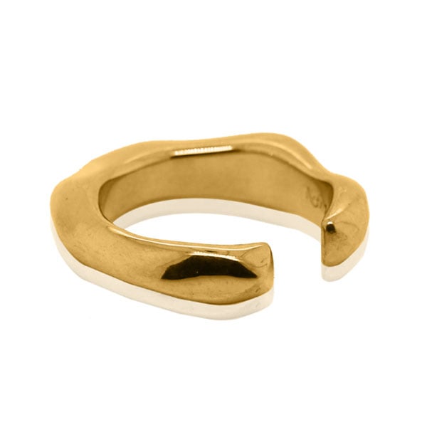 Gold Ring - Molten **Polished Finish** - 9.5 Grams, 24K Pure - Medium thumbnail