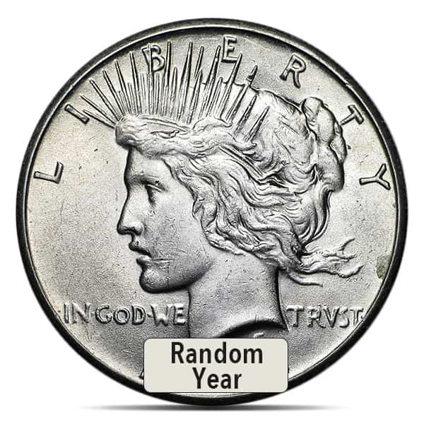 Peace Dollar - Almost Uncirculated, 90% Silver