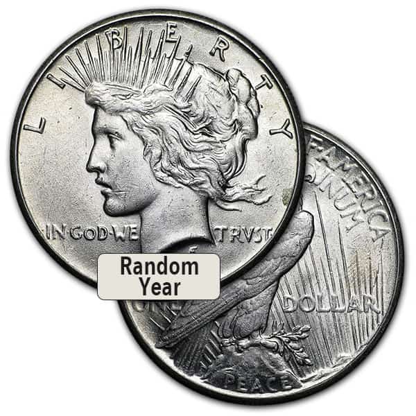 Peace Dollar - Almost Uncirculated, 90% Silver