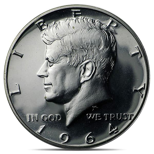 1964 Proof Kennedy Half Dollar - 90% Silver (.3617 oz ASW)