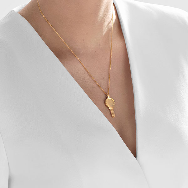 Gold Pendant - Key **Polished Finish** - 9.2 Grams, 24K Pure