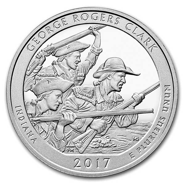 George Rogers Clark 5 oz Silver America the Beautiful (ATB Coin