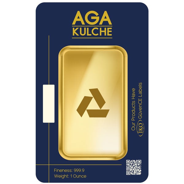AgaBullion Gold Bar, 1 Troy Ounce, .9999 Pure