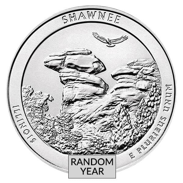 America the Beautiful - Shawnee National Forest 5 Ounce .999 Silver