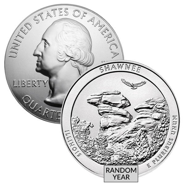 America the Beautiful (ATB) 5-Oz Silver Coin (Design Our Choice)