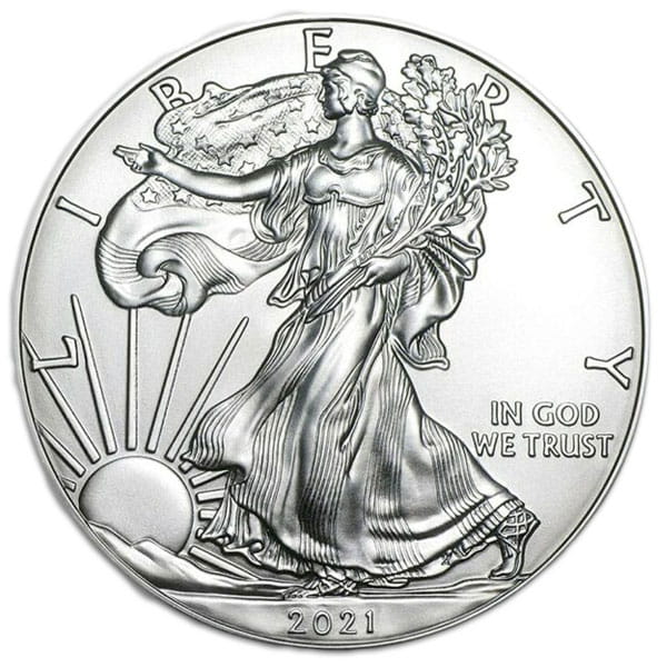 Silver American Eagle (BU) - Old Design Reverse (Random Date Our Choice)