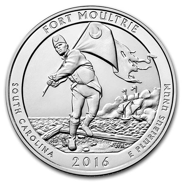Fort Moultrie Coin (America the Beautiful 5 Oz Silver)