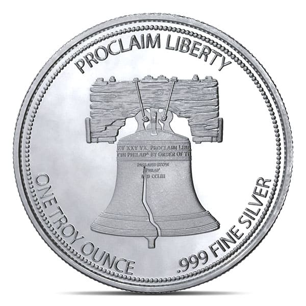Franklin Liberty Bell Silver Round - 1 Troy Ounce, .999 Pure