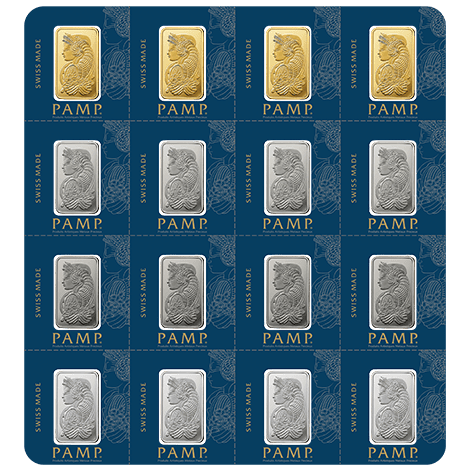 Multigram Portfolio - Qty 16 2.5 Gram Bars, 4 Ea in Gold, Silver, Platinum & Palladium