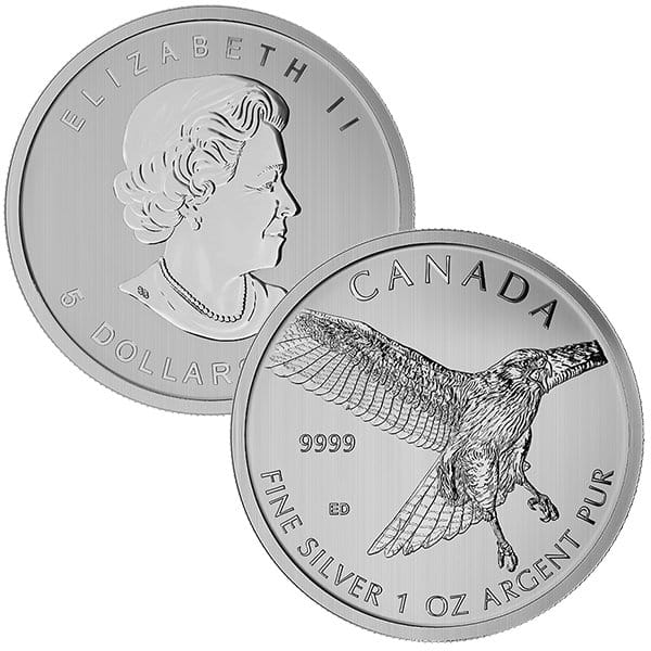 Canadian Birds of Prey - "Red-Tailed" Hawk, 1 Oz