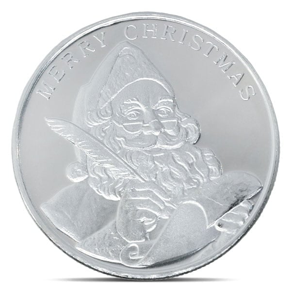 Santa Claus Silver Round - 1 Troy Ounce, .999 Pure