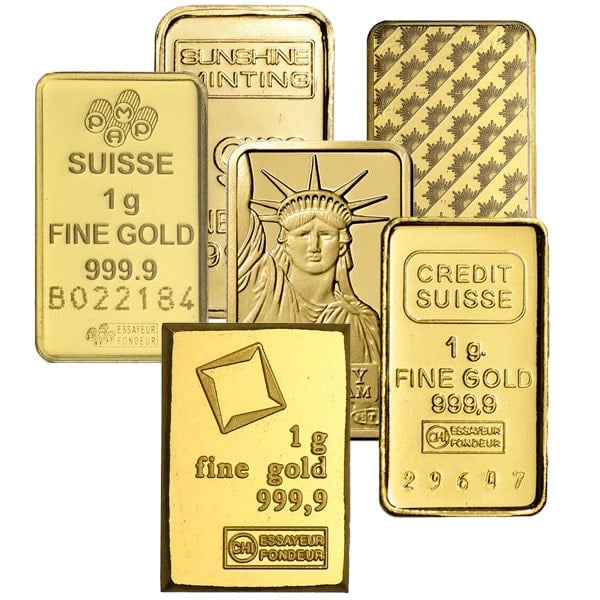 pure gold bars