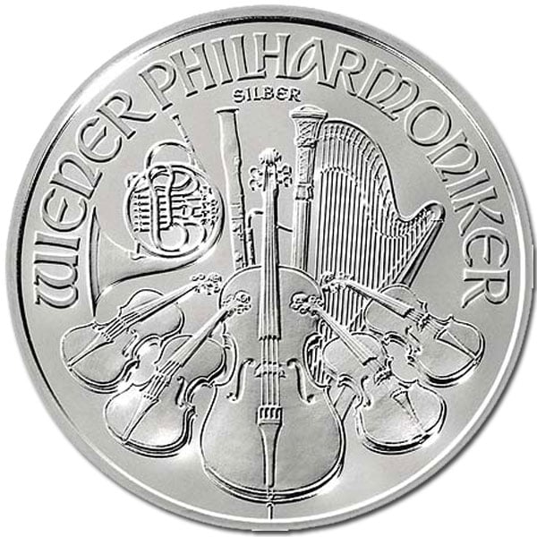 2010 €1,50 Austria Philharmonic 1 oz Fine Silver BU 