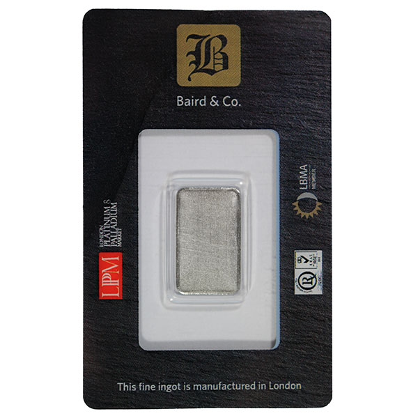1/10 Oz Platinum Bars thumbnail