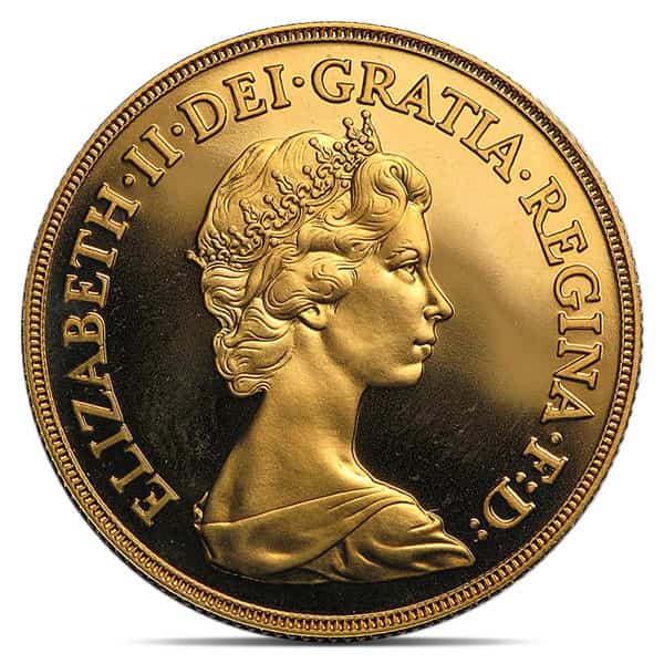 British Gold Double Sovereign - Dates Our Choice, .4708 Oz.