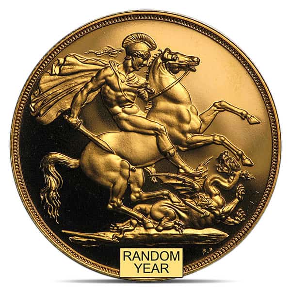 British Gold Double Sovereign - Dates Our Choice, .4708 Oz.