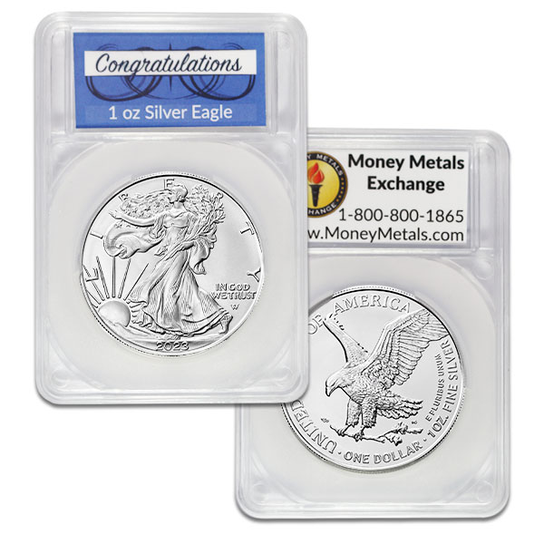 Silver American Eagle - In Congratulations Capsule