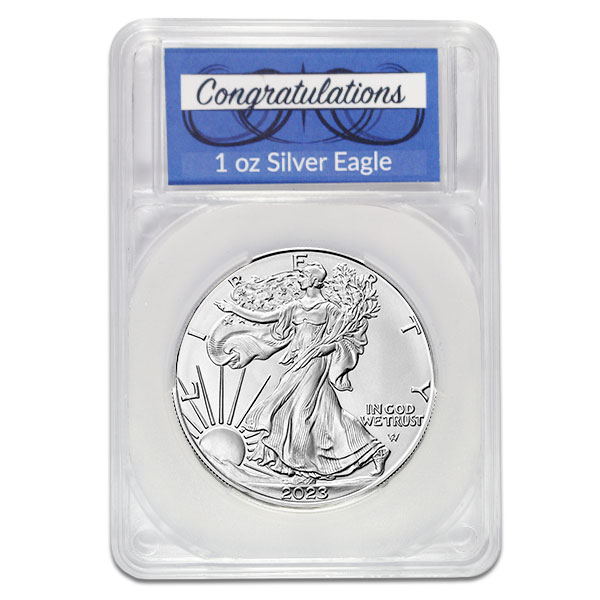 Silver American Eagle - In Congratulations Capsule