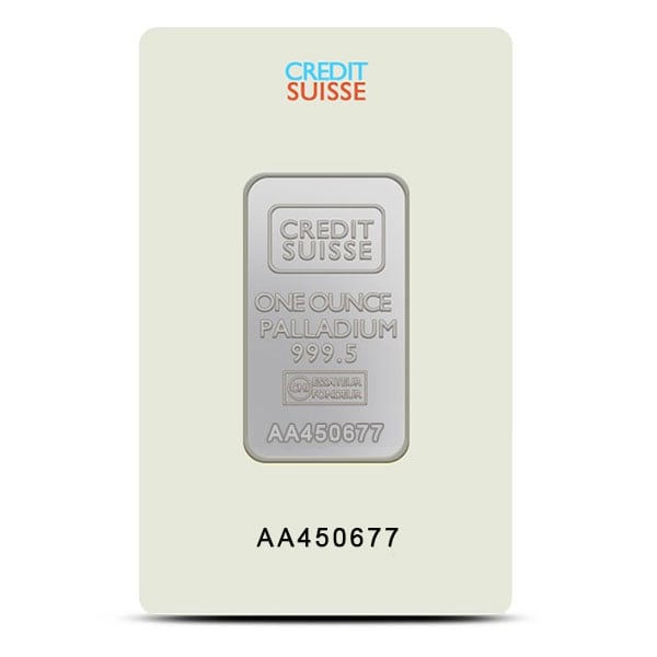 1 Oz Palladium Bar (Brand Our Choice)