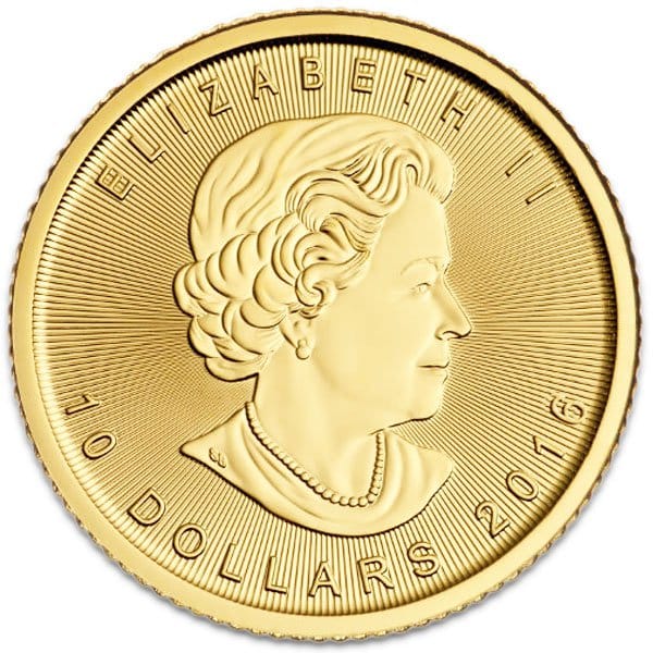 1/4 Oz Gold Canadian Maple Leaf Coin