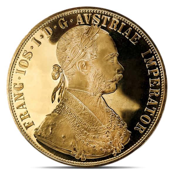 Austrian 4 Ducat, .4438 Troy Oz. Gold