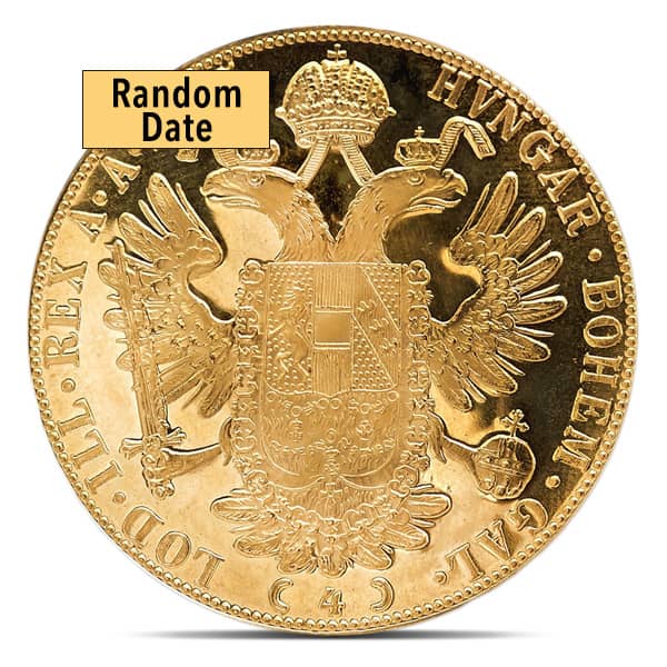 Austrian 4 Ducat, .4438 Troy Oz. Gold