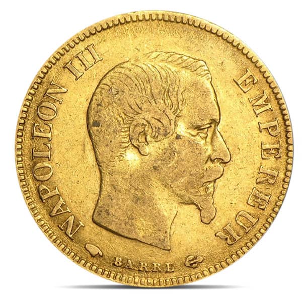 French 10 Franc Gold, .0933 Ounce Gold Coin