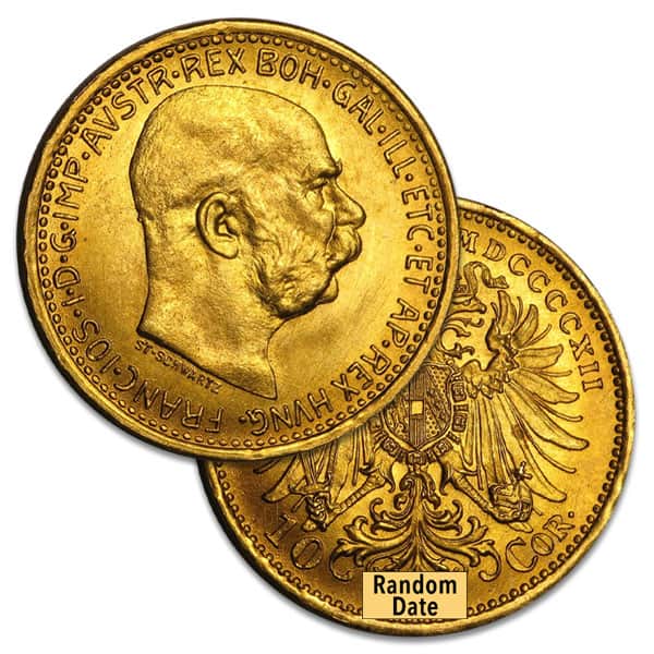 Austrian/Hungarian 10 Corona - .0980 Ounces Gold