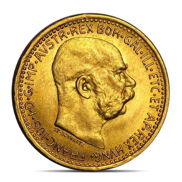 Austrian/Hungarian 10 Corona - .0980 Ounces Gold