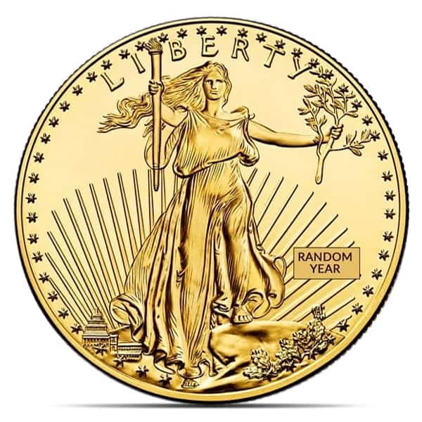 1 Oz Gold Coin American Gold Eagle Money Metals Exchange