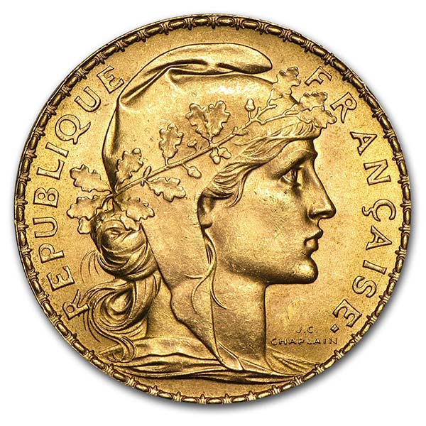 French 20 Franc Gold Rooster Napoleon Coins For French 20 Franc Gold Rooster Napoleon 1867 Ounce Coin Thumbnail