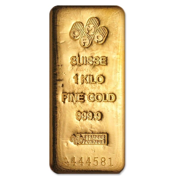 Gold 1 Kilo Bar, 32.15 oz, .9999 Pure (Brand our Choice)