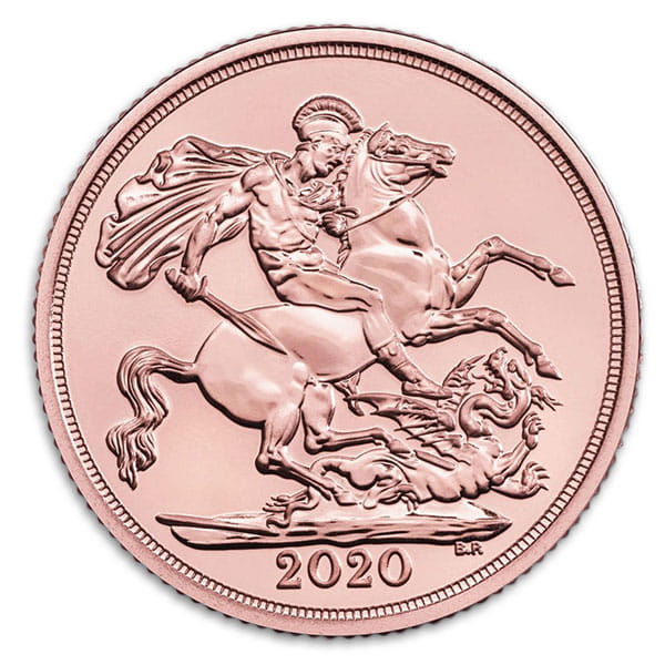 British Gold Sovereign - Uncirculated, Modern Dates, .2354 Oz. thumbnail