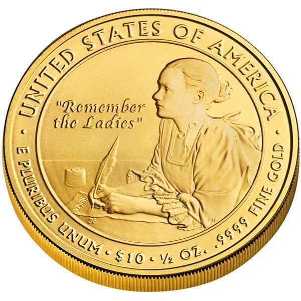 First Lady - U.S. Commemorative 1/2 Oz .9999 Gold $10 Coin thumbnail