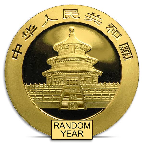 Chinese Panda, RANDOM Date .999 Gold, 1/2 Troy Ounce (Sealed)