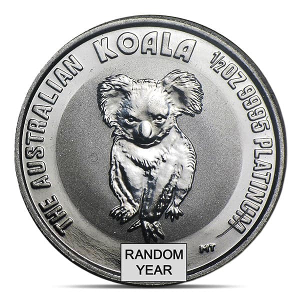 1/2 Oz Platinum Coin - .9995 Pure, Random Design
