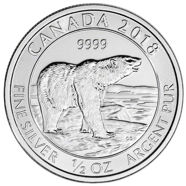 HALF OUNCE Silver Coin - .999+ Pure, Random Design (Design Our Choice)