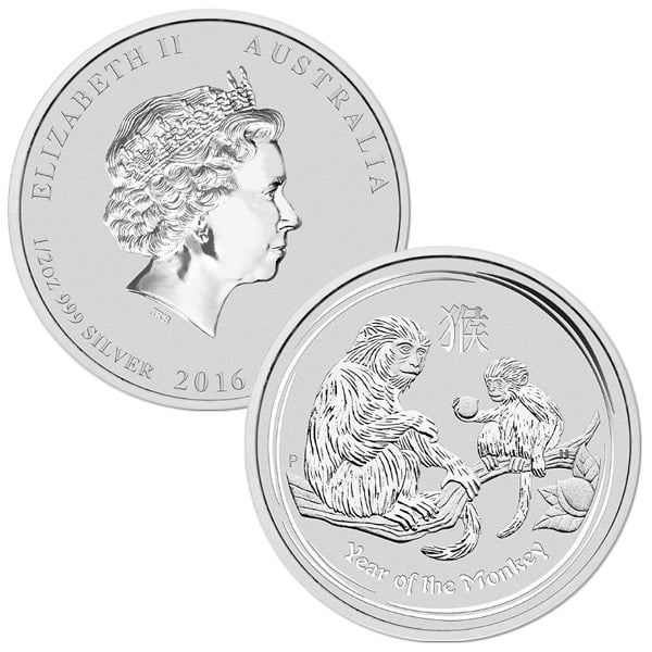 HALF OUNCE Silver Coin - .999+ Pure, Random Design (Design Our Choice)