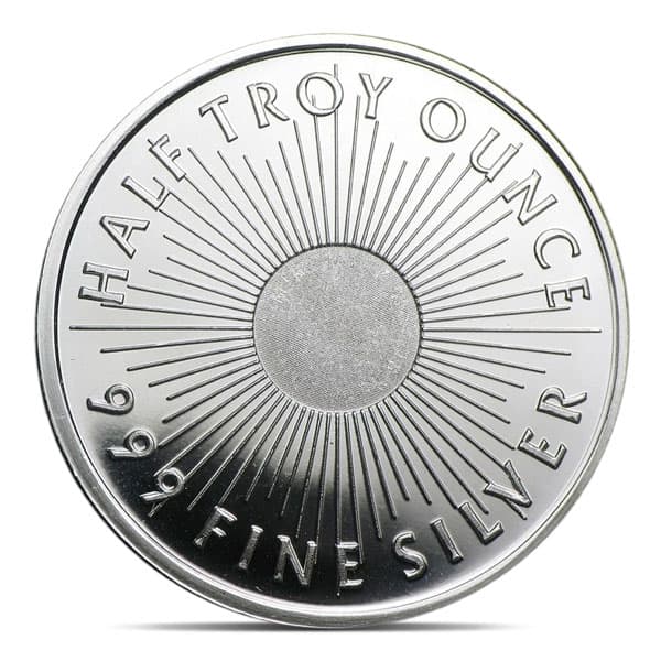 Sunshine Silver Round (Modern, MintMark SI) - 1/2 Troy Ounce, .999 Pure