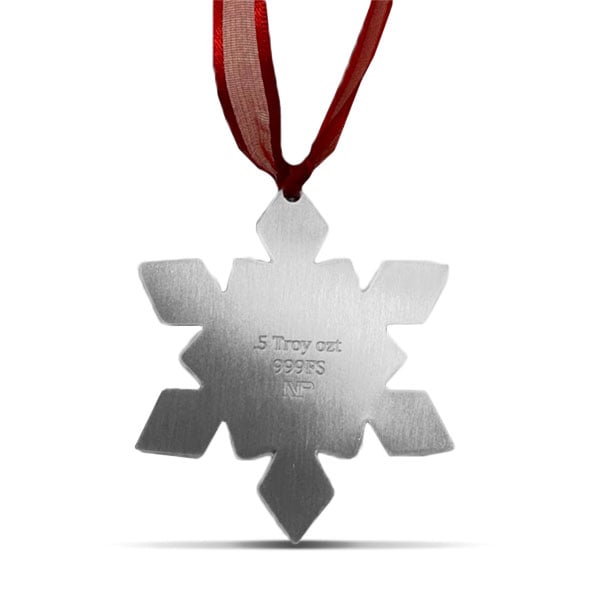 Snowflake Ornament - 1/2 Troy Ounce, .999 Pure Silver