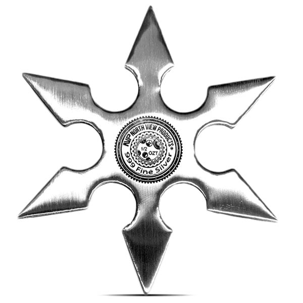 Dragon Silver Star - 1/2 Troy Ounce, .999 Pure