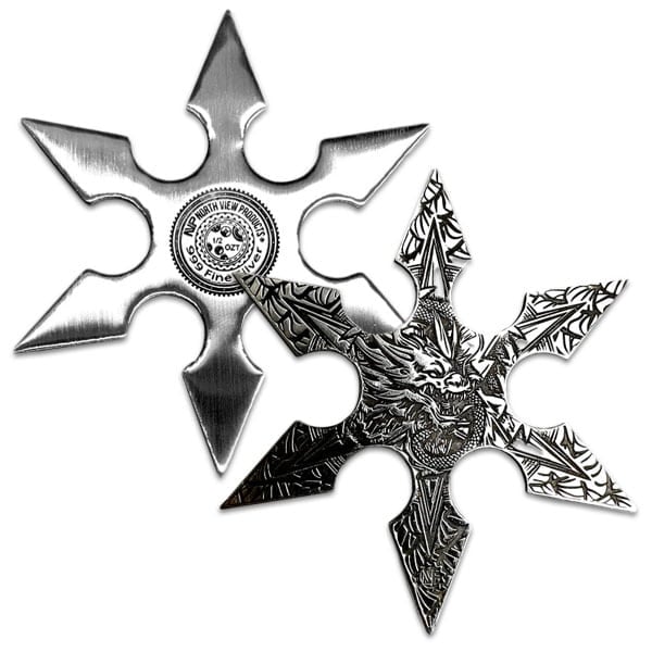 Dragon Silver Star - 1/2 Troy Ounce, .999 Pure