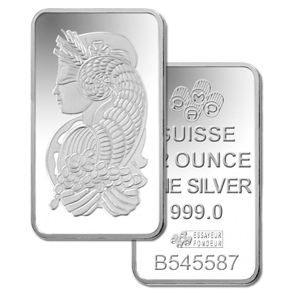 PAMP Suisse 1/2 Ounce Bar, .999 Pure Silver