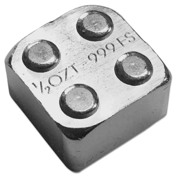 1/2 Oz Building Block Bar (2 x 2) - .999 Pure Silver