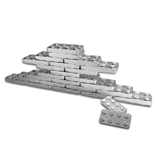 1/2 Oz Building Block Bar (2 x 4) - .999 Pure Silver